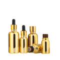 Electroplated Gold Essential Oil Dropper Bottle 30ml